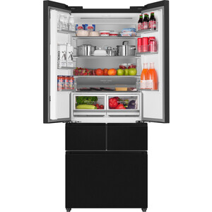 Холодильник Weissgauff WFD 450 Built-in Inverter NoFrost Dark Inox
