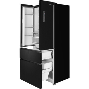Холодильник Weissgauff WFD 450 Built-in Inverter NoFrost Dark Inox