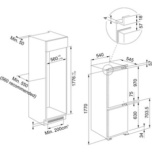Встраиваемый холодильник Franke FCB 320 V NE E