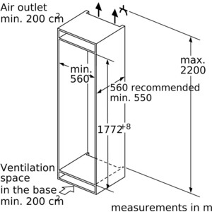Встраиваемый холодильник NEFF KI8826DE0