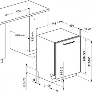 Встраиваемая посудомоечная машина MAUNFELD MLP-083D Light Beam