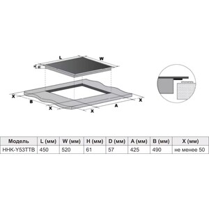 Индукционная варочная панель Haier HHK-Y53TTB