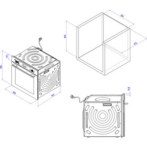 Электрический духовой шкаф Korting OKB 4701 CNRW