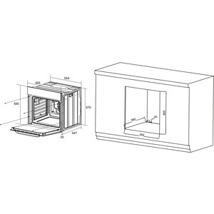 Электрический духовой шкаф Meferi MEO6016WH COMFORT PLUS