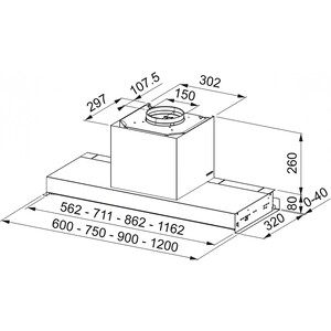 Вытяжка встраиваемая Franke FST DRIP-FREE 90 X/2 KL