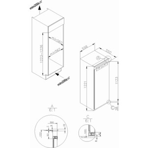Встраиваемая морозильная камера Korting KSFI 1078