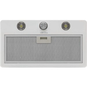 Вытяжка встраиваемая Krona SVEN 600 white one knob