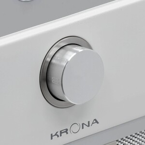 Вытяжка встраиваемая Krona SVEN 600 white one knob