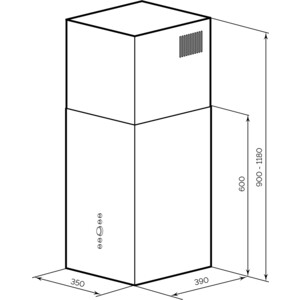 Вытяжка Lex MONO 400 inox