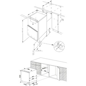 Встраиваемая морозильная камера Meferi MBF82 LOW FROST LIGHT