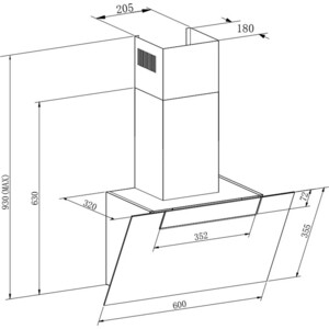 Вытяжка Meferi AIRBOX60WH COMFORT