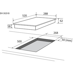 Электрическая варочная панель NORDFROST EM 3029 B