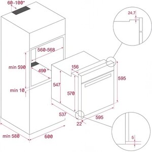 Электрический духовой шкаф Teka HLB 8400 NIGHT RIVER BLACK