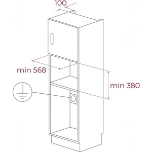Встраиваемая микроволновая печь Teka ML 8200 BIS NIGHT RIVER BLACK