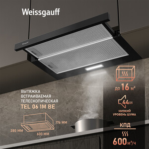 Вытяжка встраиваемая Weissgauff Tel 06 1M BE