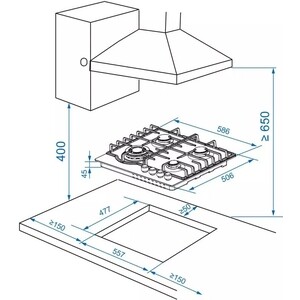 Газовая варочная панель Haier HHX-M64RFB