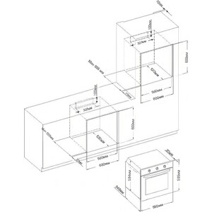 Электрический духовой шкаф Evelux EO 614 B