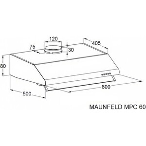 Вытяжка MAUNFELD MPC 60 чёрный