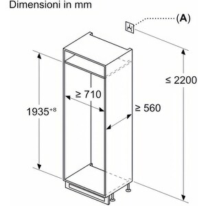 Встраиваемый холодильник Bosch KBN96VFE0