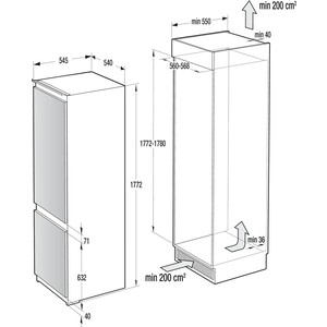 Встраиваемый холодильник Gorenje NRKI4182P1