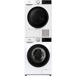 Стиральная и сушильная машина Korting KWM 55IS1414 + KD 60HP83 + DSK 155