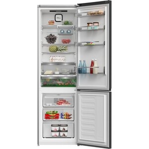 Холодильник Grundig GKPN66930FXD, No Frost, серебристый/темно-серый