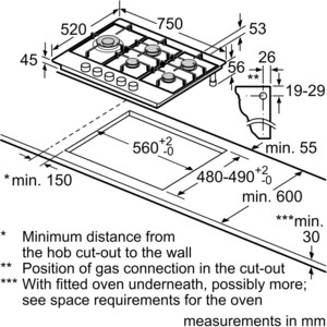 Газовая варочная панель Bosch PCS7A5I90