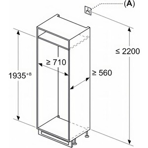 Встраиваемый холодильник Bosch KBN96SDD0