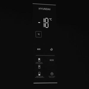 Холодильник Hyundai CC50073F черное стекло