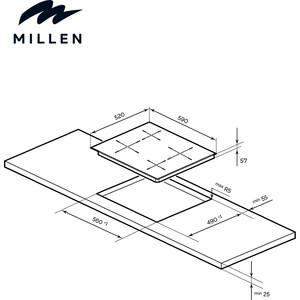 Индукционная варочная панель MILLEN MIH 601 BL