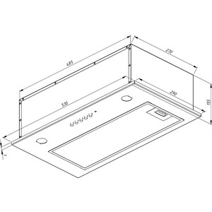 Вытяжка встраиваемая AKPO WK-4 Mio eco 60 черный