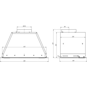 Вытяжка встраиваемая Elikor BOX 50П-1000-Э4Д Белый SM