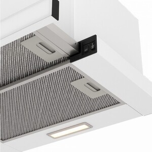 Вытяжка встраиваемая Elikor Slide Glass 50П-1000 белый/белый