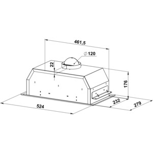 Вытяжка встраиваемая KANZLER D 522 S