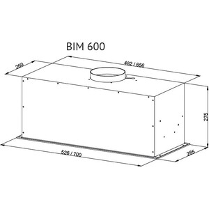 Вытяжка встраиваемая Kuppersberg BIM 600 Black