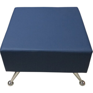 Пуф Мягкий офис Вайт синяя