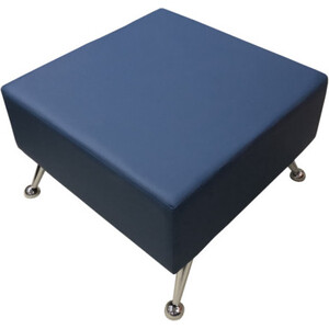 Пуф Мягкий офис Вайт синяя