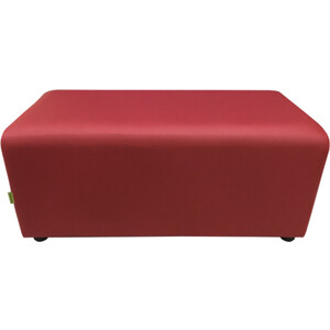 Банкетка Мягкий офис Параллелепипед одноместная красная