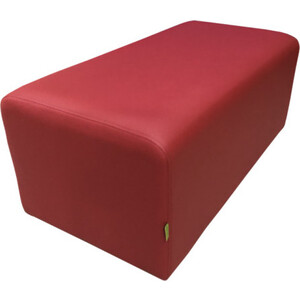 Банкетка Мягкий офис Параллелепипед одноместная красная