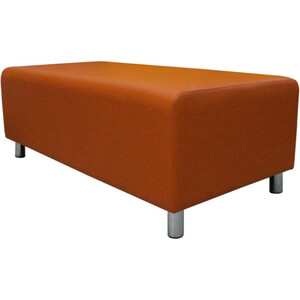Банкетка Мягкий офис Классик двухместная оранжевая