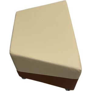 Банкетка Мягкий офис Фригг пирамида бежево-коричневая