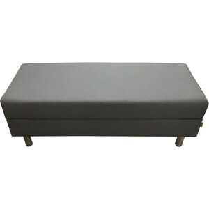 Банкетка Мягкий офис Флагман двухместная светло-серая