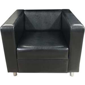 Кресло Мягкий офис Аполло черный глянцевое