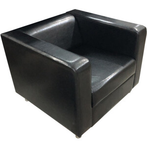 Кресло Мягкий офис Аполло черный глянцевое