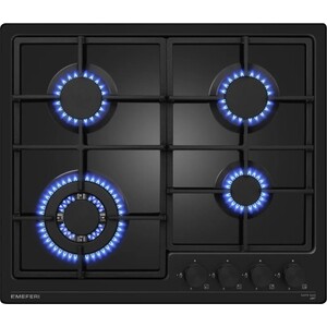 Газовая варочная панель Meferi MGH604BK LIGHT