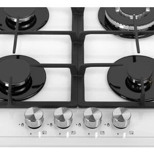 Газовая варочная панель Meferi MGH604WH GLASS POWER