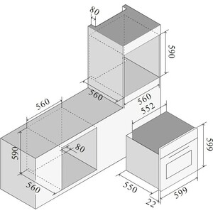 Электрический духовой шкаф Ilve OV60-STCT3/BK
