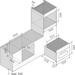 Электрический духовой шкаф Ilve 645-SZTCT4/BK