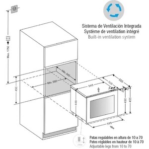 Встраиваемый винный шкаф Pando PVMAVP 45-16CRL W