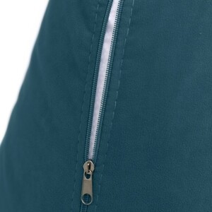 Кресло бескаркасное Mypuff груша, Глубокая бирюза, размер XXL- Миди, мебельный велюр